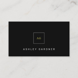 ブラッククラシーシンプルミニモダンマリスト 名刺