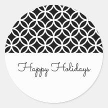 ブラッククラシーダイヤモンドホリデーステッカー