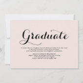 ブラッククラス2024フォトコラージュ卒業 招待状 (裏面)