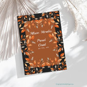 ブラッククラス2024卒業テラコッタ葉 招待状