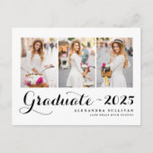 ブラッククラス2025フォトコラージュ卒業 案内ポストカード (正面)