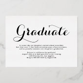 ブラッククラス2025フォトコラージュ卒業 箔招待状 (裏面)