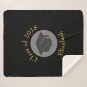 ブラッククラス20xxの卒業キャップ シェルパブランケット (正面(横))