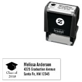 ブラッククラス20xxの卒業キャップ セルフインキングスタンプ (インサイチュ)