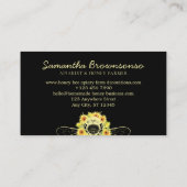 ブラッククラッシーひまわりフローラアピールハニービー 名刺 (裏面)