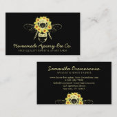 ブラッククラッシーひまわりフローラアピールハニービー 名刺 (正面/裏面)