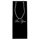 ブラッククラッシーデザイナーワイン抱き枕 ワインギフトバッグ (裏面)