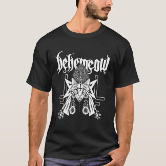 ブラッククラフトのビーニョー魔のような可愛い死に金属猫 Tシャツ