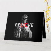 ブラッククラフトアンチキストイエス信じスカルサタンアット カード (黄色い花)