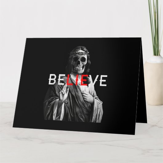 ブラッククラフトアンチキストイエス信じスカルサタンアット カード (正面)