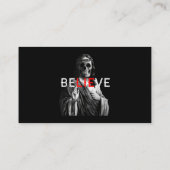 ブラッククラフトアンチキストイエス信じスカルサタンアット 名刺 (裏面)