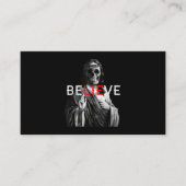 ブラッククラフトアンチキストイエス信じスカルサタンアット 名刺 (正面)