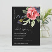 ブラッククラフトレッドローゼバンチフローラブライダルシャワー 案内状 (スタンド正面)