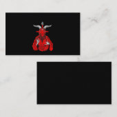 ブラッククラフト反キリスト・ヤギ・サタン・バプホメット 名刺 (正面/裏面)