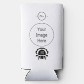 ブラッククラムシルエットモノグラム スリム缶クーラー (裏面)