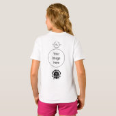 ブラッククラムシルエットモノグラム Tシャツ (裏面フル)