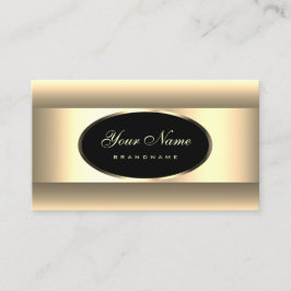 ブラッククリエレガントームライトグラデーション金ゴールドデコーフレーム 名刺