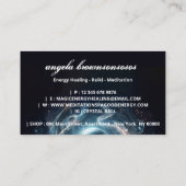 ブラッククリスタルボールエネルギー霊気瞑想 名刺 (裏面)