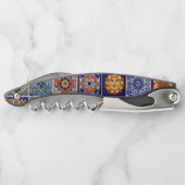 ブラッククリスマスにサルティロタイル画像ナイフ ソムリエナイフ (裏面)