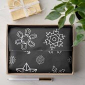 ブラッククリスマスに白い雪 薄葉紙 (ギフト)