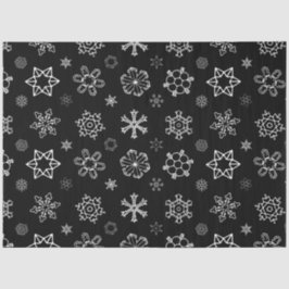 ブラッククリスマスに白い雪 薄葉紙