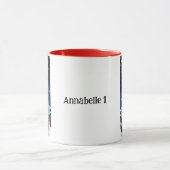 ブラッククリスマスキャット入りモグ マグカップ (中央)