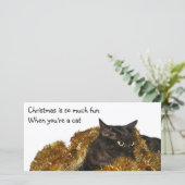 ブラッククリスマスキャット シーズンカード (スタンド正面)