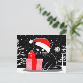 ブラッククリスマスキャット シーズンポストカード (スタンド正面)