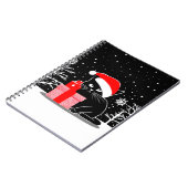 ブラッククリスマスキャット ノートブック (左側)