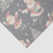 ブラッククリスマスサンタツリースノーマン 薄葉紙 (詳細)