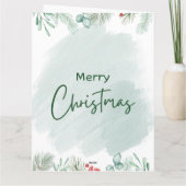 ブラッククリスマスシスタメラニンクイーンウィメンズクリスマス カード (裏面)