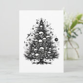 ブラッククリスマスツリースカルと骨 シーズンカード (スタンド正面)