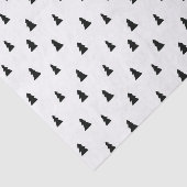 ブラッククリスマスツリー北欧パターン 薄葉紙 (詳細)