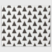 ブラッククリスマスツリー、金ゴールド"光の文字列" ラッピングペーパー (フラット)