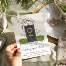 ブラッククリスマスドア |ホリデーオープンハウス