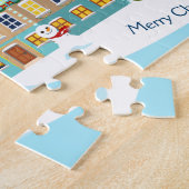 ブラッククリスマスナイトサンタ ジグソーパズル (側面)