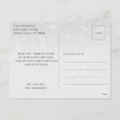 ブラッククリスマスファミリーフォトペットメッセージ シーズンポストカード (裏面)