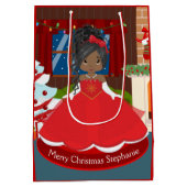 ブラッククリスマスプリンセス ミディアムペーパーバッグ (裏面)