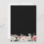 ブラッククリスマスベビーシャワー 招待状 (裏面)