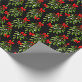 ブラッククリスマスミスタントメリークリスマス ラッピングペーパー (角)
