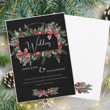 ブラッククリスマスリースレッドウィンターフェスティバル結婚ズ