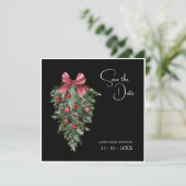 ブラッククリスマスレッドグリーンウィンター結婚フェスティバル セーブザデート (スタンド正面)