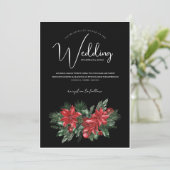 ブラッククリスマスレッドグリーンウィンター結婚フェスティバル 招待状 (スタンド正面)