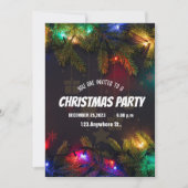 ブラッククリスマス招待状 招待状 (正面)