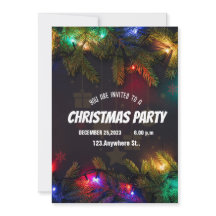 ブラッククリスマス招待状