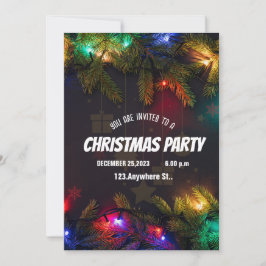 ブラッククリスマス招待状 招待状