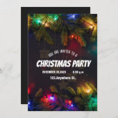 ブラッククリスマス招待状 招待状 (正面/裏面)