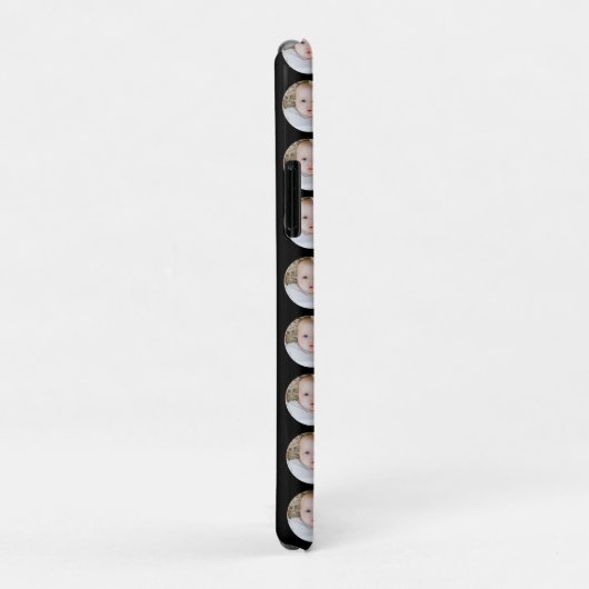 ブラッククリスマス誕生日パーソナライズされた写真 Case-Mate iPhoneケース (裏面/右)