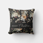 ブラッククリスマス クッション (正面)
