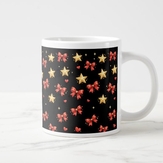 ブラッククリスマス スター&ボウ マグ (右)